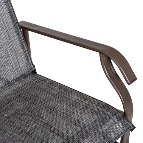 Rootz Double-Seat Swing Chair - Swing Chair - Rocking Seat Chair - Rocking Chair - Garden Chair - Bench Chair - Garden Rocking Chair - Grey
