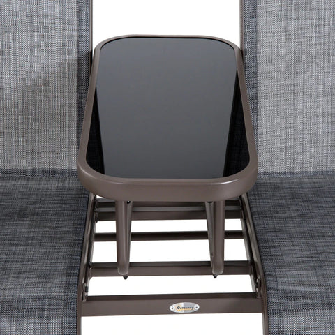 Rootz Double-Seat Swing Chair - Swing Chair - Rocking Seat Chair - Rocking Chair - Garden Chair - Bench Chair - Garden Rocking Chair - Grey