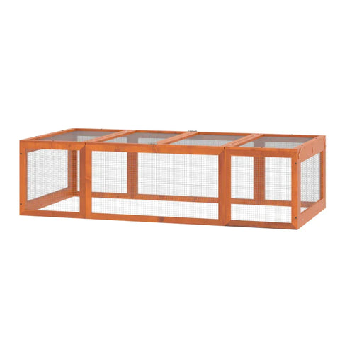 Rootz Tierstall – Kleintierstall – Kleintiergehege – zu öffnen – 180 L x 90 B x 48 H cm