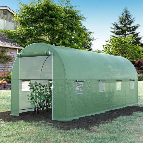 Rootz Foil Greenhouse - Greenhouse - Tomato Greenhouse - Cold Frame - Green - 500 X 200 X 210 Cm