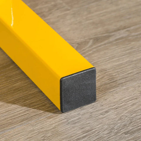 Rootz Halterrek voor halters - tot 270 kg - gewichtsopslagorganisator - 2 planken - stalen frame - geel - 92,5 x 50,5 x 80,5 cm