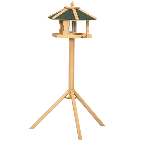 Rootz Bird Stand - Vogelvoeder met standaard - Verwijderbare voerbak - Geel + Groen - 77cm x 77cm x 126cm