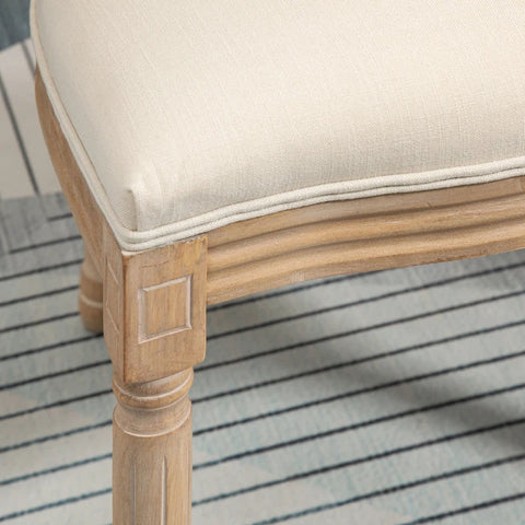 Rootz Set Of 2 Dining Chairs - Viennese Cane - Solid Wood - Cream White + Natural - 49 cm x 56 cm x 96 cm