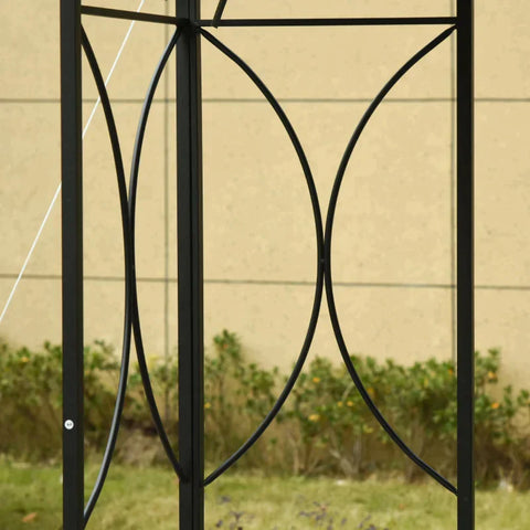 Rootz Metallpavillon – Gartenpavillon – Pavillon für Hochzeitsfeier – 295 cm x 295 cm x 270 cm