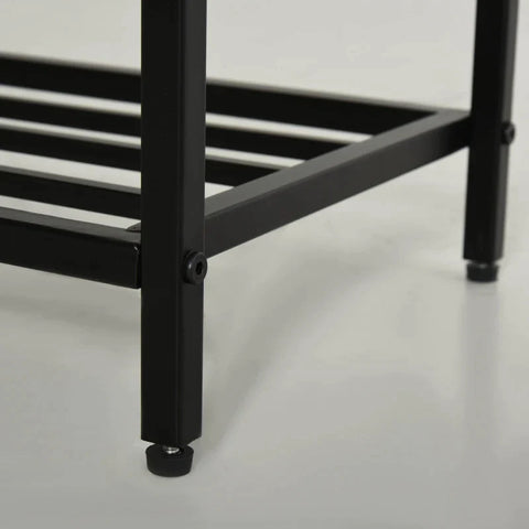 Rootz 2-in-1 Coat Rack Set - Clothes rack Rack - Bench Seat - Bench - Wall Coat Rack - 6 Hooks