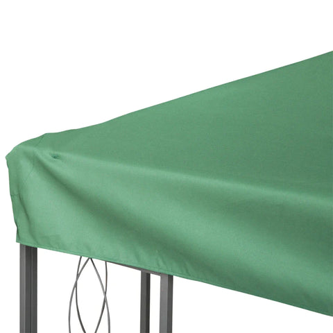 Rootz Ersatzdach – Pavillondach für Metallpavillon – Gartenpavillon – Partyzelt – Gartenzelt – Polyester – Grün – 3 x 4 m