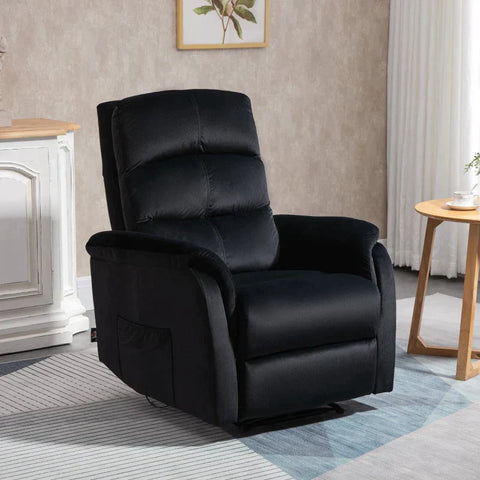 Rootz Relax Chair – Loungesessel – Fernsehsessel – Schwarz – 85 cm x 95 cm x 104 cm
