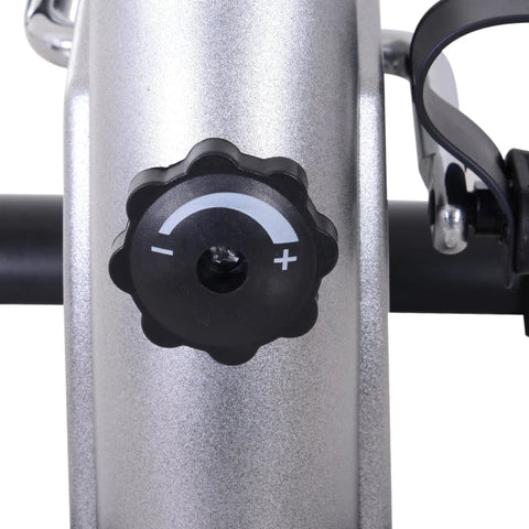 Rootz Mini Exercise Bike - Leg Trainer - Pedal Trainer -  Training Bike - Bicycle Device - Silver - 9Wx 40Dx 31Hcm