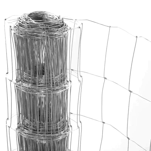 Rootz Chain Link Fence - Roll Mesh - Thick Steel - 52 x 1 m