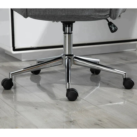 Rootz Office Chair - Ergonomic Office Chair - Swivel Chair - Rocker Function - Armrests - Gray - 61 x 67 x 112.5-120.5 cm