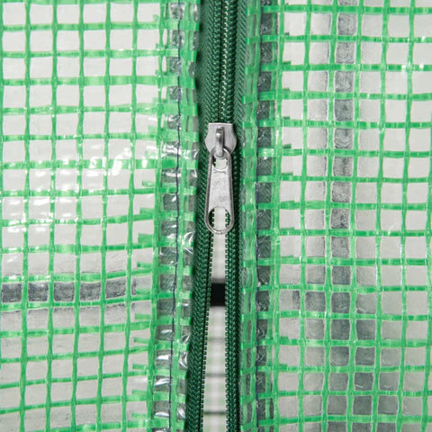 Rootz Greenhouse - Plant House - Greenhouse Shelves - Weerbestendig - Roldeur - Wit + Zwart - 70cm x 50cm x 160cm