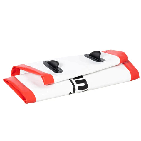 Rootz Surfboard - Inflatable Surfboard - Stand Up Board With Paddle - Foldable - EVA - Non-slip - White + Red - 320L x 76W x 15H cm