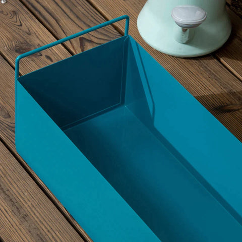 Rootz Planter - Set of 3 Colorful Planters - Weather Resistant - 2 Handles - Blue - 55cm x 20cm x 19cm