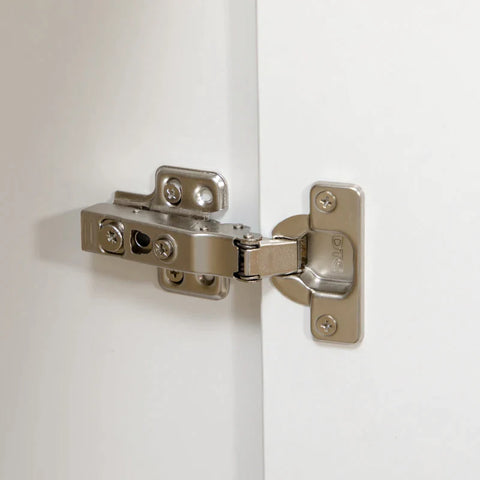 Rootz Wardrobe - 1 Clothes Rail - 2 Shelves - Closet With Shelves - Stylish Bedroom Storage - White - 75 cm x 50 cm x 180 cm