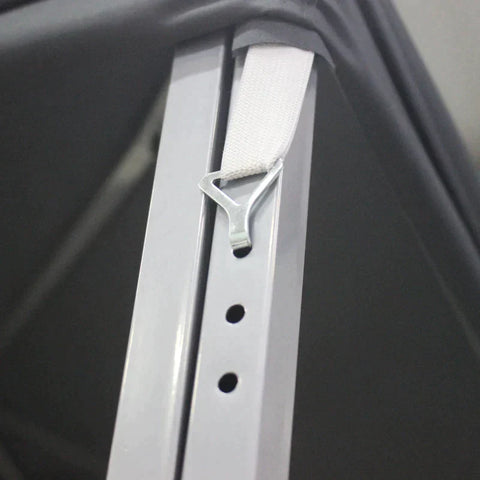 Rootz Gazebo - Party Tent - Garden Gazebo - Party Gazebo - With Air Vent - Steel/Polyester - Grey - 3 x 3 x 2.5m