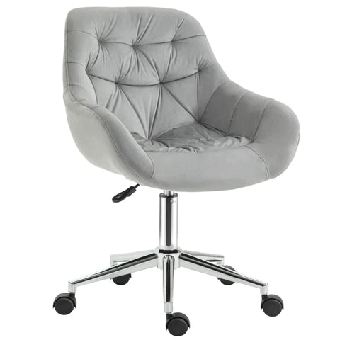 Rootz Office Chair - Ergonomic Design - Soft Fabric - Office - Bedroom - Living Room - 59 cm x 58 cm x 90 cm