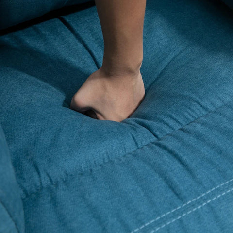 Rootz Armchair - Electric Armchair - Stand-up Chair - Linen Polyester - Metal - Foam - Blue - 83 cm x 89 cm x 102 cm