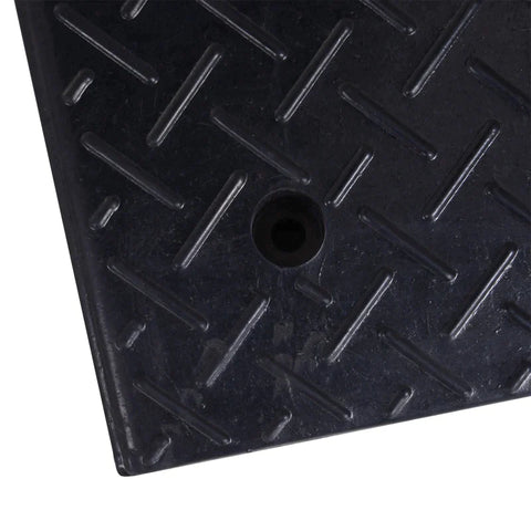 Rootz Curb Ramp - Ramp - 2 Piece Rubber Ramp - Threshold Ramp For Car - Black - L48 x W32 x H13 cm