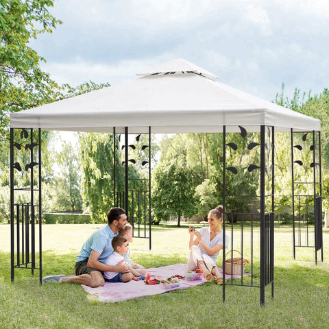 Rootz Gazebo - Garden Gazebo - Pavillon - Garden Pavillon - Party Tent - Cream