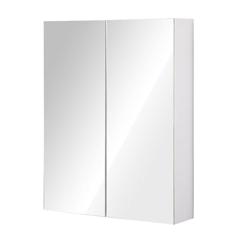 Rootz Mirror Cabinet - White - Engineered Wood, Glass - 5.9cm x 23.62cm x 29.52cm