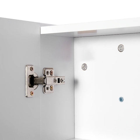 Rootz Mirror Cabinet - White - Engineered Wood, Glass - 5.9cm x 23.62cm x 29.52cm