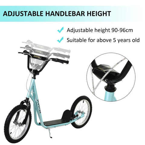 Rootz Scooter Children - Blue - Steel, Aluminium, Rubber - 54.72 cm x 22.83 cm x 37.79 cm