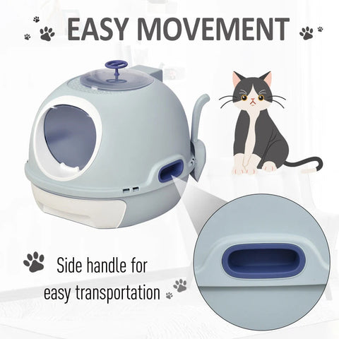Rootz Litter Box - Blue - Pp, Abs - 18.5 cm x 21.65 cm x 17.32 cm