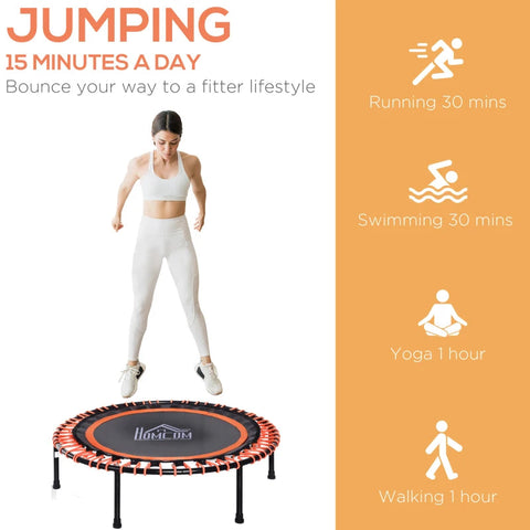 Rootz Trampoline Garden - Black, Orange - Steel, Pp - 40 cm x 40 cm x 9.84 cm