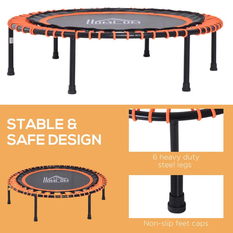 Rootz Trampoline Garden - Black, Orange - Steel, Pp - 40 cm x 40 cm x 9.84 cm