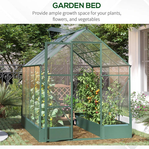 Rootz Greenhouse For - Transparant, Groen - Pc, Aluminium - 98,42 cm x 74,8 cm x 86,22 cm