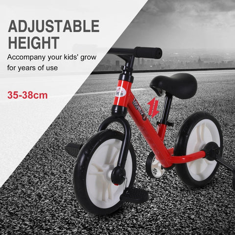 Rootz Children's Balance Bike - Red - Pp, Metal, Eva - 33.46 cm x 14.17 cm x 21.25 cm
