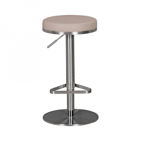 Rootz Barstool - Durable M7 - Taupe Steel - Modern Adjustable Design - Rotatable and Stable Bar Stool