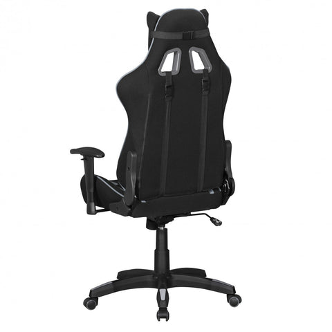 Rootz Office Chair - Black & Gray Fabric - Desk Chair - Executive Chair - Gaming Chair - Swivel Chair with Sport Racing Optics