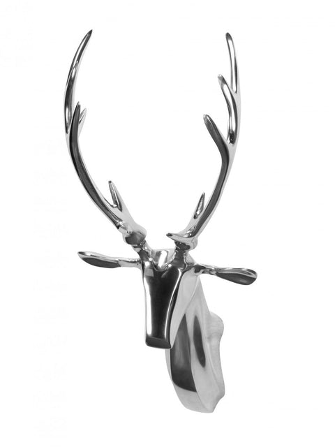 Rootz Deer Antler Decor - Design Wall Decoration - Silver Aluminum