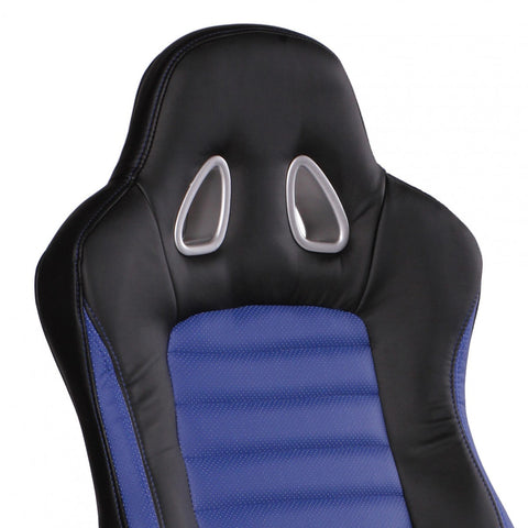 Rootz Executive Chair - Blue Gaming - Racing Swivel Chair - Synchronous Mechanism - 110kg Desk Chair