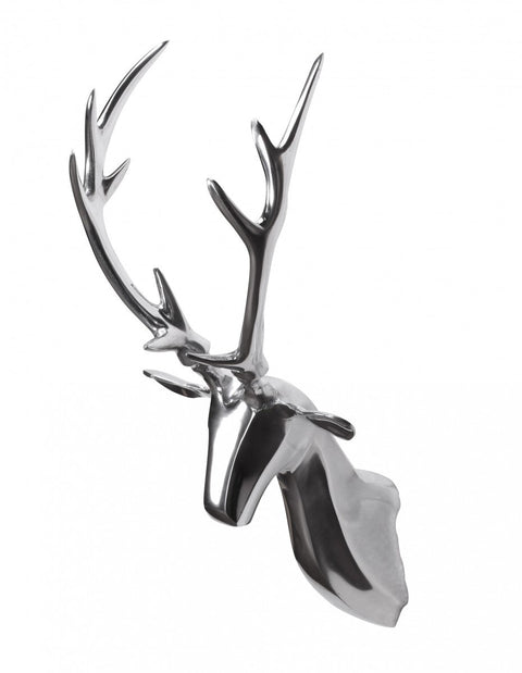 Rootz Deer Antler Decor - Design Wall Decoration - Silver Aluminum