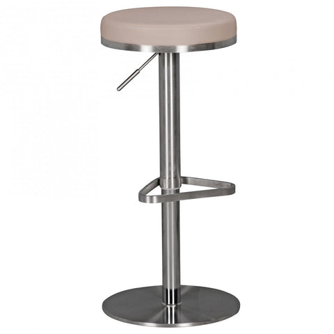 Rootz Barstool - Durable M7 - Taupe Steel - Modern Adjustable Design - Rotatable and Stable Bar Stool