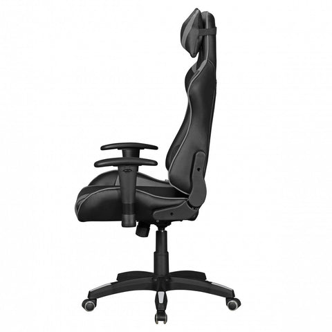 Rootz Rootz Office Chair leather look black - gray desk chair executive chair Gaming Chair swivel chair Sport Racing Optics