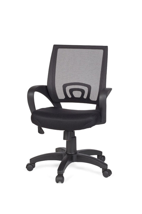 Rootz Office Chair - Black - Desk Chair with Armrests - Swivel Chair - Youth Chair