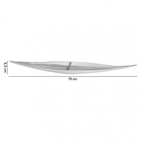 Rootz Decoration Bowl -  XXL Aluminum - Silver Table Decoration - 78 cm - Home Decor