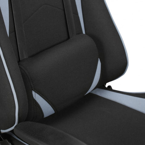 Rootz Office Chair - Black & Gray Fabric - Desk Chair - Executive Chair - Gaming Chair - Swivel Chair with Sport Racing Optics