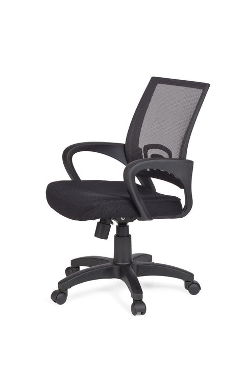 Rootz Office Chair - Black - Desk Chair with Armrests - Swivel Chair - Youth Chair