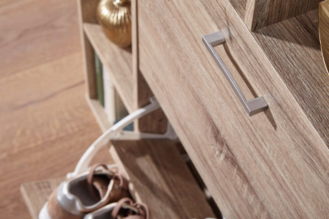 Rootz Shoe Cabinet - 2 Compartments - Modern Shoe Rack for 12 Pairs - Stylish Shoe Chest with Flap- 85x93 cm