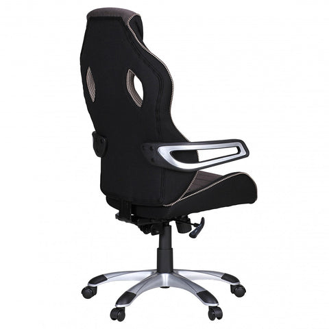 Rootz Executive Chair - Gray Gaming - Racing Swivel Chair - 120kg Load Capacity - Synchronous Mechanism - Desk Chair