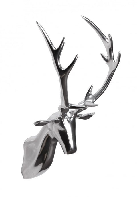 Rootz Deer Antler Decor - Design Wall Decoration - Silver Aluminum