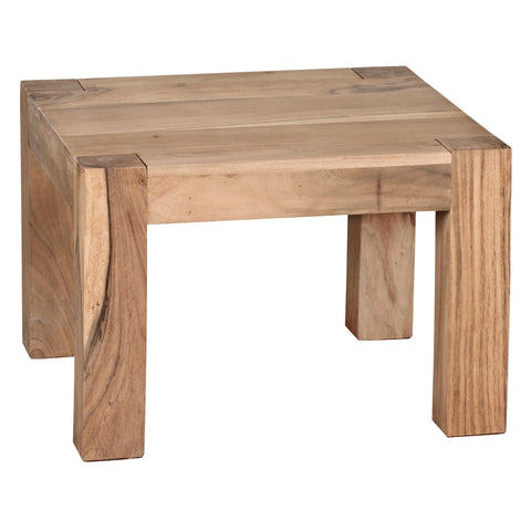 Rootz Salontafel - Acaciahout - Bruine landelijke stijl - Op de natuur geïnspireerde eettafel - 60 cm breed
