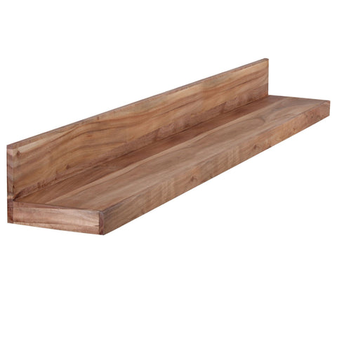 Rootz Wall Shelf - Solid Wood Acacia - 160 cm - Country Style Hanging Shelf - Natural Product