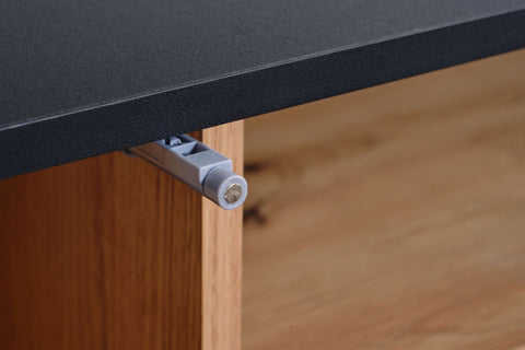 Rootz Modern TV Stand with Storage - Lowboard - TV Cabinet - Living Room TV Dresser - Oak Decor - MDF - Black - 150x60x40