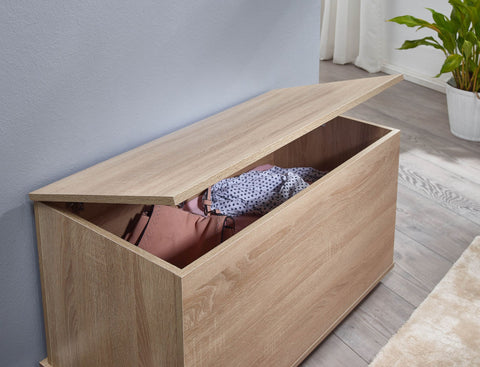 Rootz Wardrobe with Shoe Chest Sonoma Oak - Modern Design Coat Rack - Wall Wardrobe Set for Hallway - Wardrobe Panel with Shelf - Hallway Wardrobe