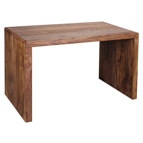Rootz Desk - Solid Wood Sheesham - 120 cm Wide - Filing Office Table in Country Style - Real Wood Design